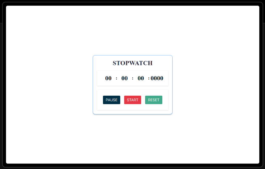 stopwatch Project